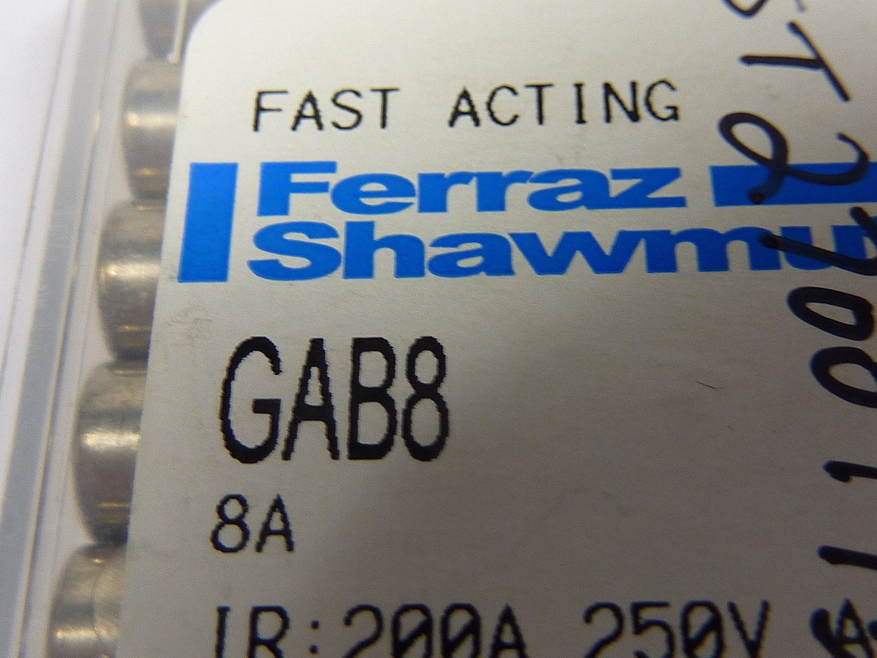 Ferraz Shawmut GAB8 Fast Acting Fuse 8A 250V 5-Pack NEW