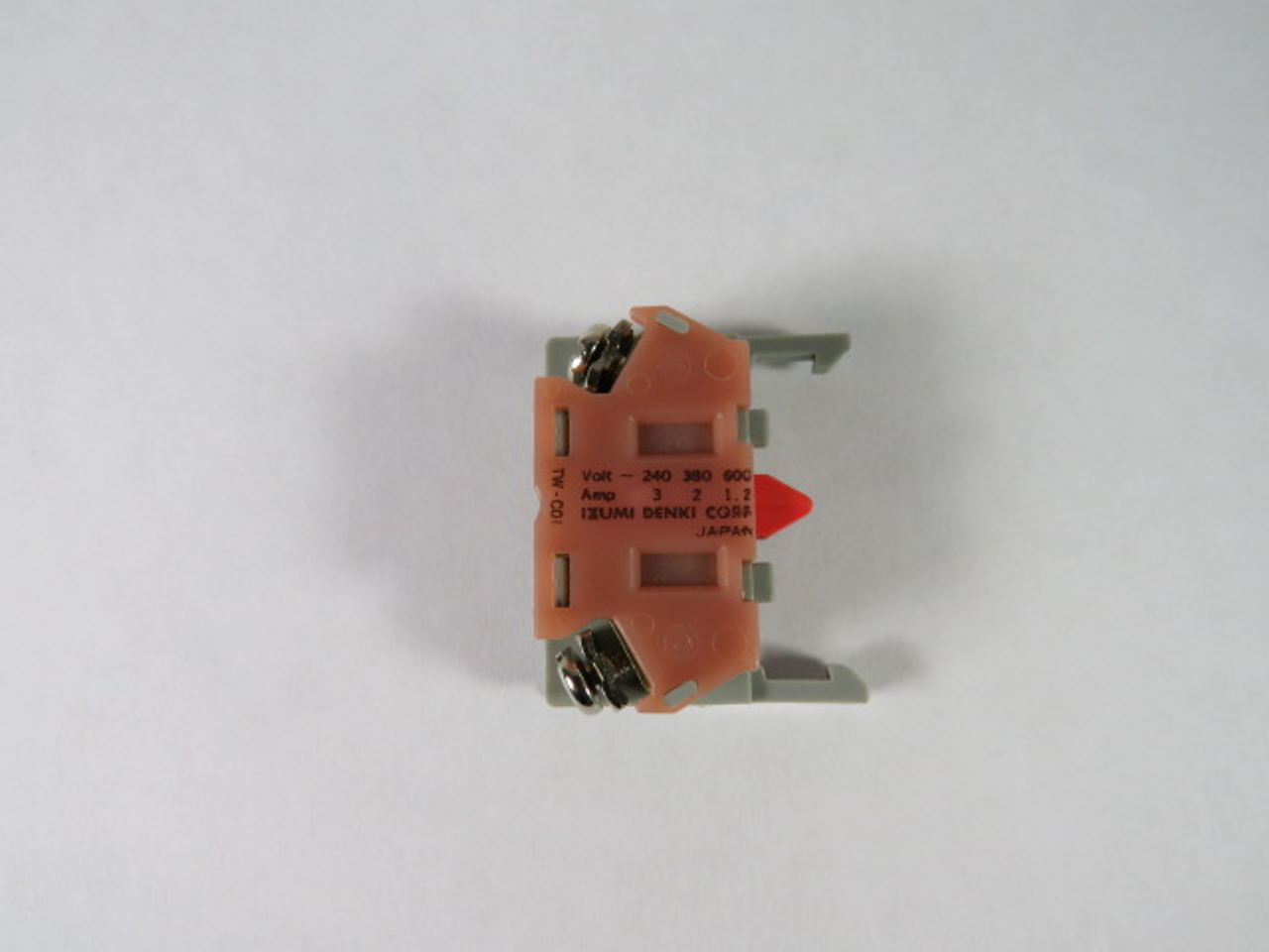 Izumi Denki TW-C01 Contact Block 240-600VAC 1.2-3AMP USED