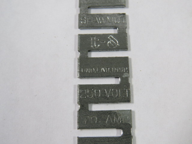 Shawmut 250V-70A Fuse Link Replacement 250V 70A USED