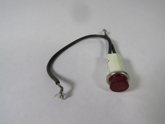 Solico 6854-1-01-38310 Panel Mount Neon Indicator Light 480V 1/3W RED *Cut* USED