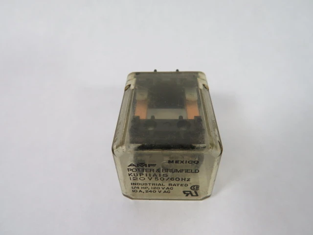 Potter & Brumfield KUP11A15-120 Relay 120V 50/60Hz 10A 8-Pin USED