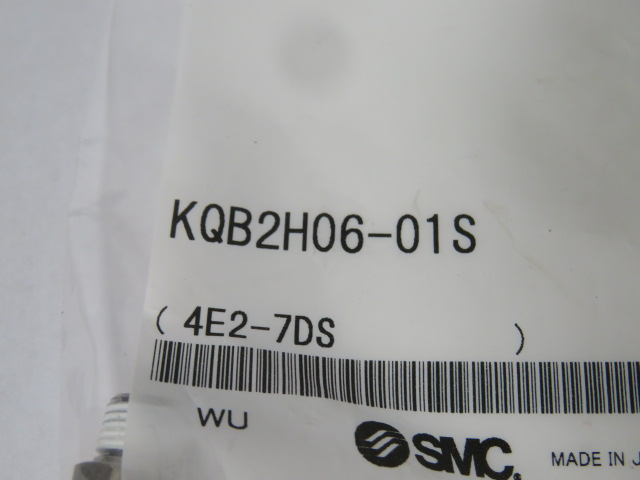 SMC KQB2H06-01S Metal Fitting 6mm R1/8 ! NWB !