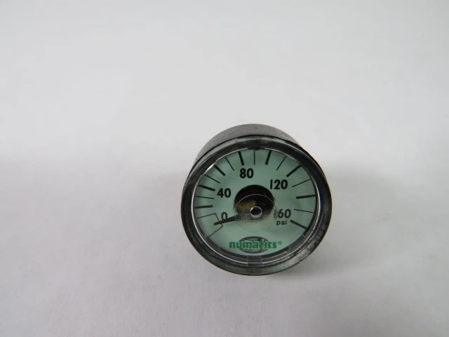Numatics GB160A  Pressure Gauge 0-160PSI 1.5" 1/4NPT USED