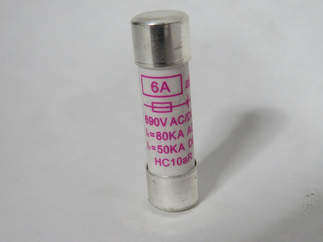 Holly HC10aR-6A Time Delay Fuse 6A 690VAC/DC 80kAAC 50kADC USED