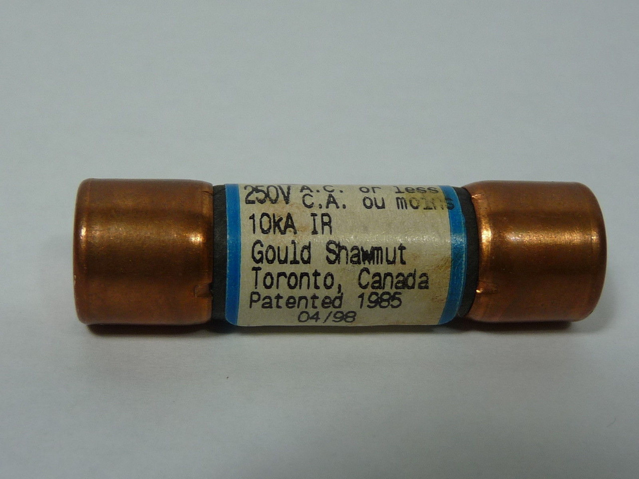 Gould Shawmut NRN15 One Time Fuse 15A 250V USED