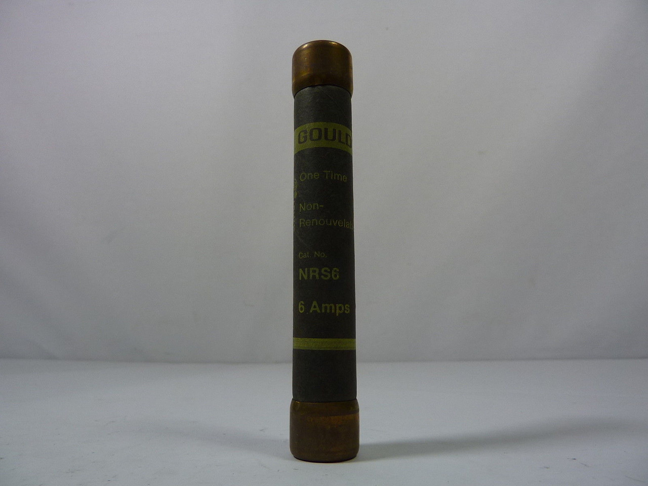 Gould NRS6 Non-Renewable One Time Fuse 6A 600V USED