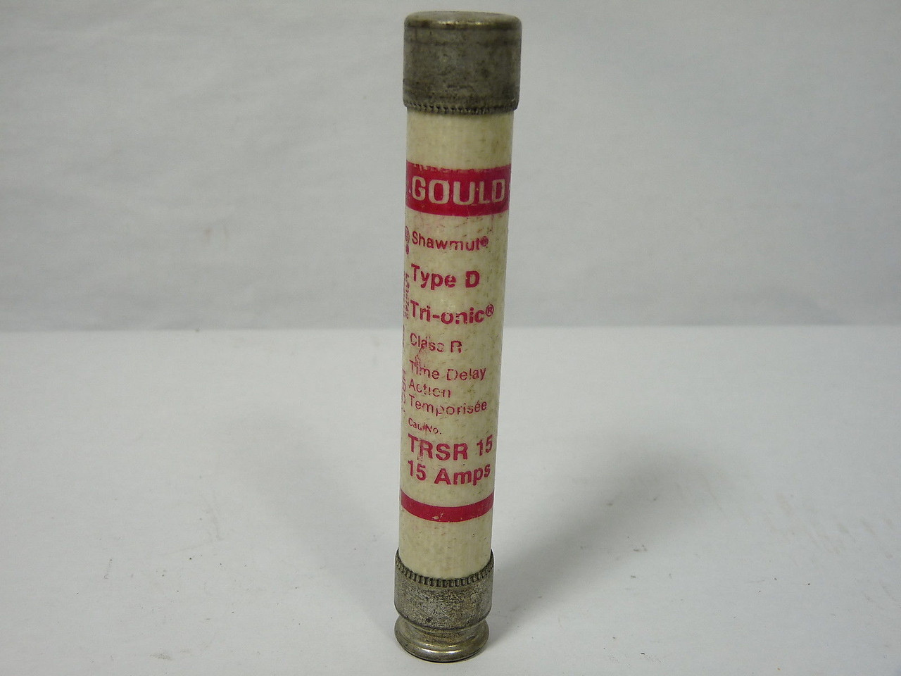 Gould Shawmut TRSR15 Time Delay Fuse 15A 600V USED