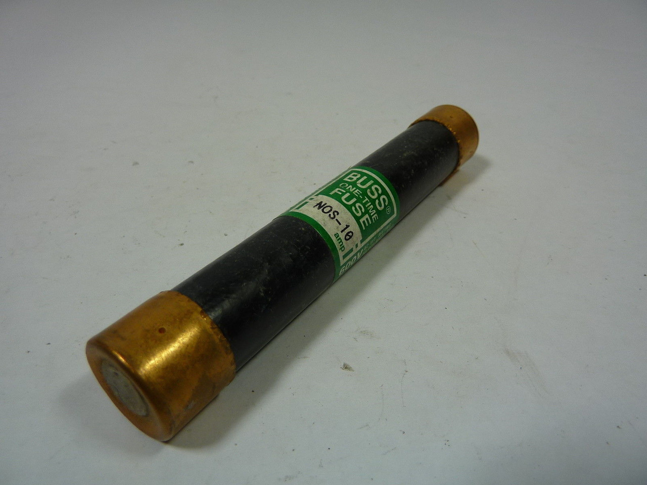 Bussmann NOS-10 One Time Fuse 10A 600V USED