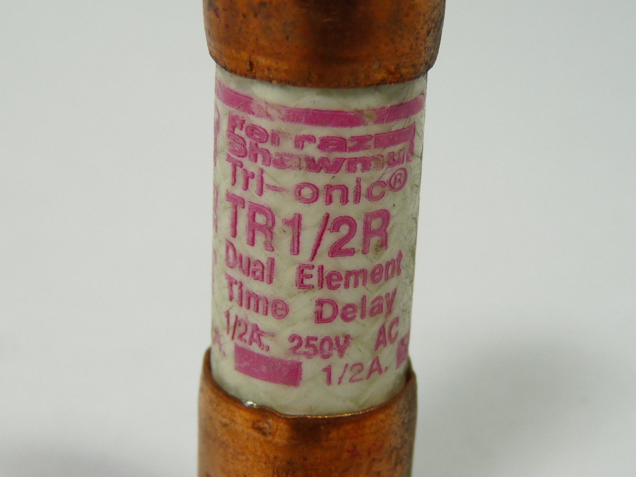 Ferraz Shawmut TR1/2R Time Delay Fuse 1/2A 250V USED