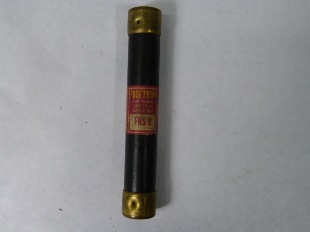 Fusetron FRS-8 Time Delay Fuse 8A 600V USED
