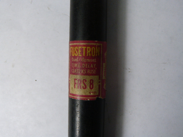 Fusetron FRS-8 Time Delay Fuse 8A 600V USED
