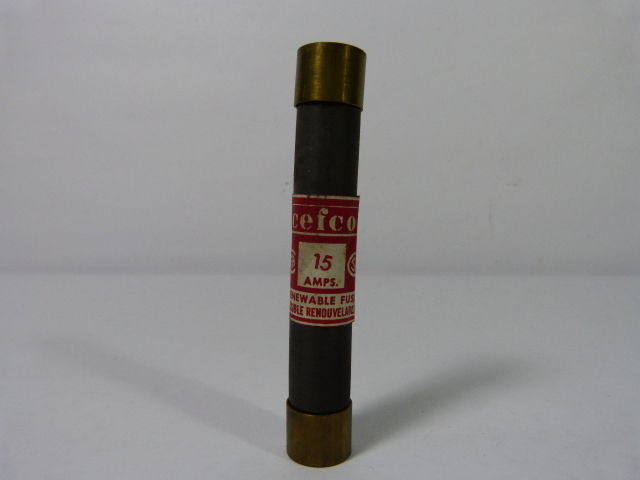 Cefco  R15 Renewable Fuse 15AMP 600V USED