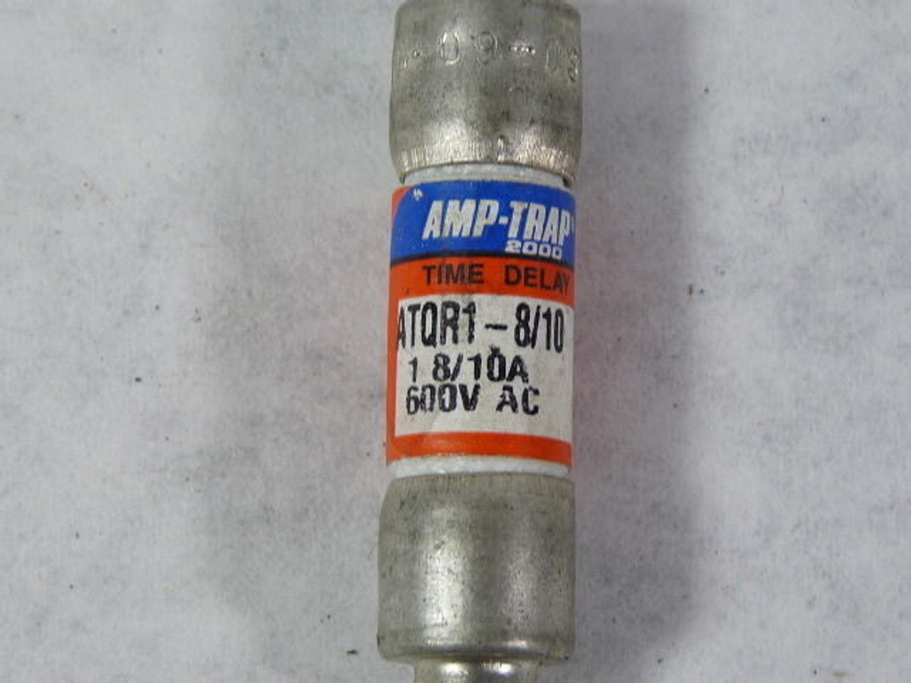 Ferraz Shawmut ATQR1-8/10 Amp-Trap Time Delay Fuse 1-8/10A 600V USED