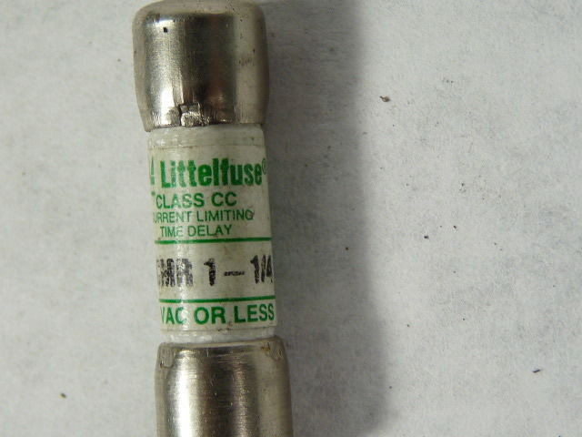 Littelfuse CCMR-1-1/4 Time Delay Fuse 1-1/4A 600V USED