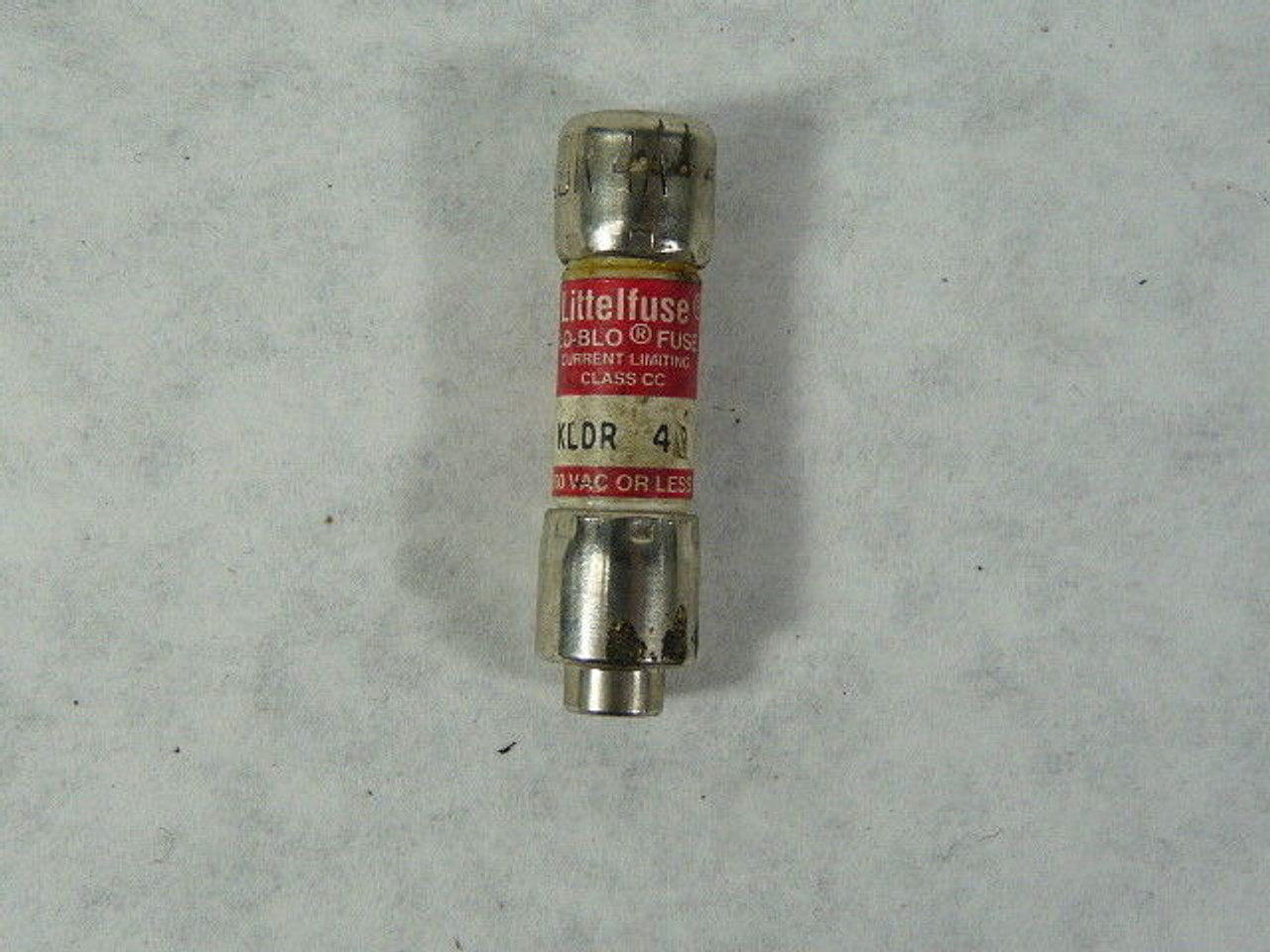 Littelfuse KLDR-4A Slo-Blo Current Limiting Fuse 4A 600V USED
