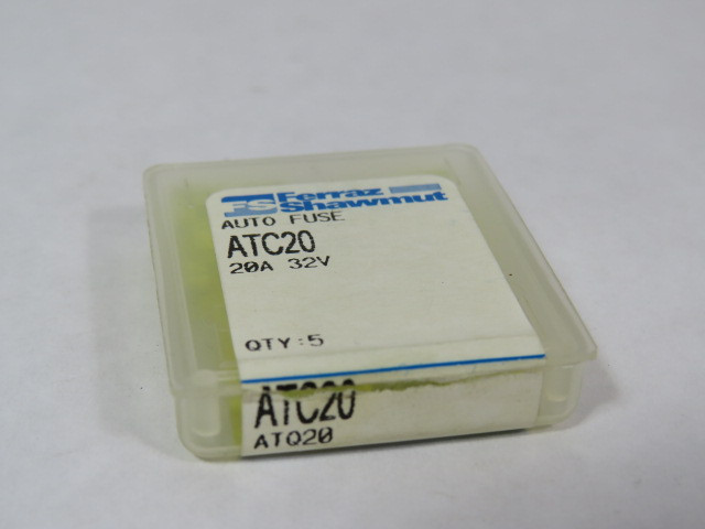 Ferraz Shawmut ATC20 Standard Blade Fuse 20A 32V Lot of 4 USED