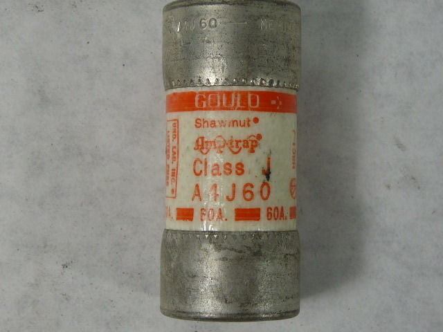 Gould Shawmut A4J60 Fast Acting Fuse 60A 600V USED