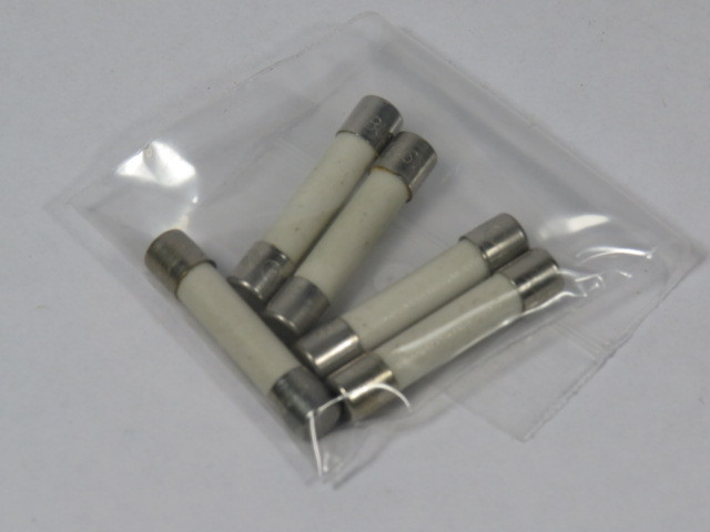Bussmann ABC-5 Fast-Blow Ceramic Fuse 5A 250V Lot of 5 USED