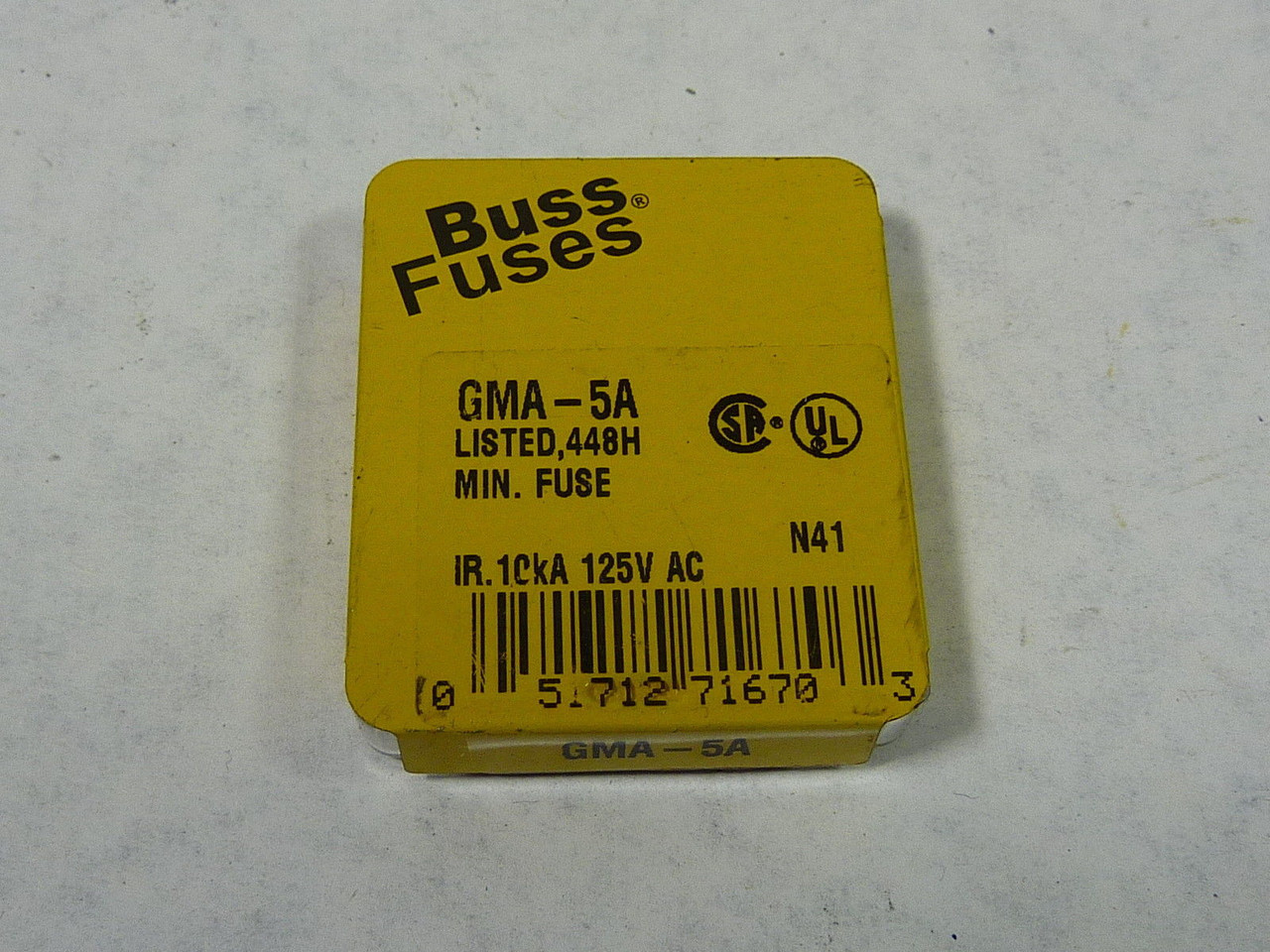 Bussmann GMA-5A Fast Acting Fuse 5A 125V 5-Pack ! NEW !