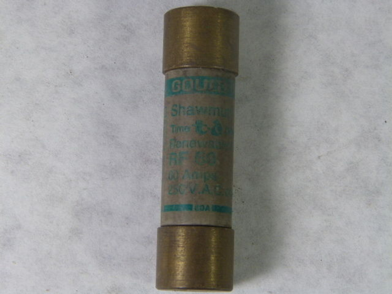 Gould Shawmut RF-60 Renewable Fuse 60A 250V USED