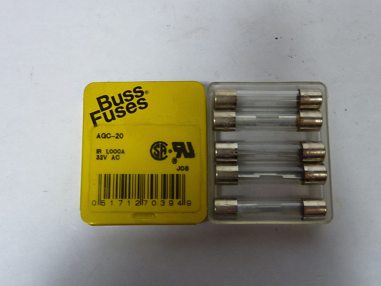 Bussmann AGC-20 Fast Acting Fuse 25A 32V 5-Pack ! NEW !