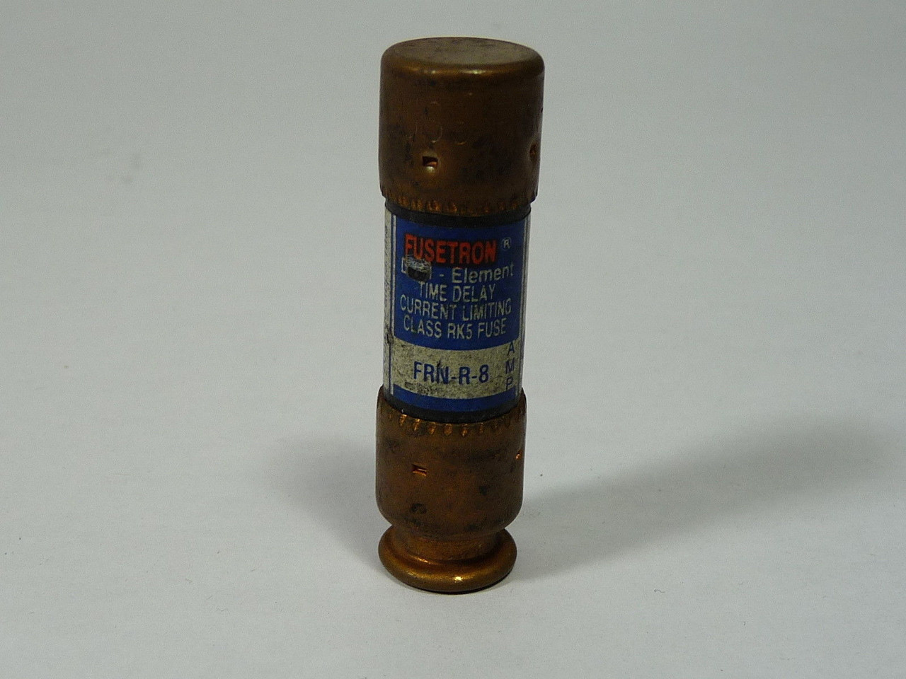 Fusetron FRN-R-8 Time Delay Fuse 8A 250V USED