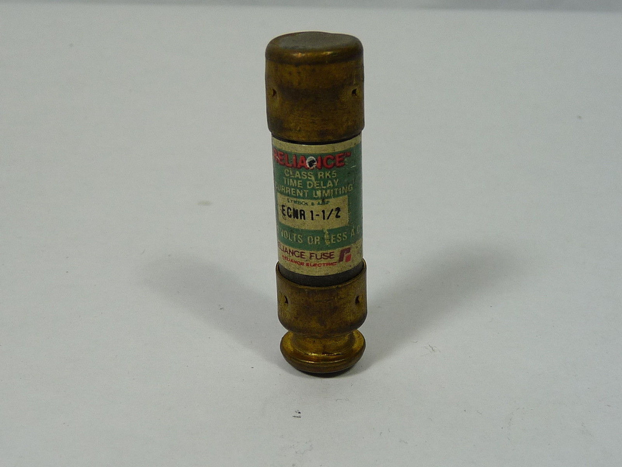 Reliance ECNR1-1/2 Time Delay Fuse 1-1/2A 250V USED