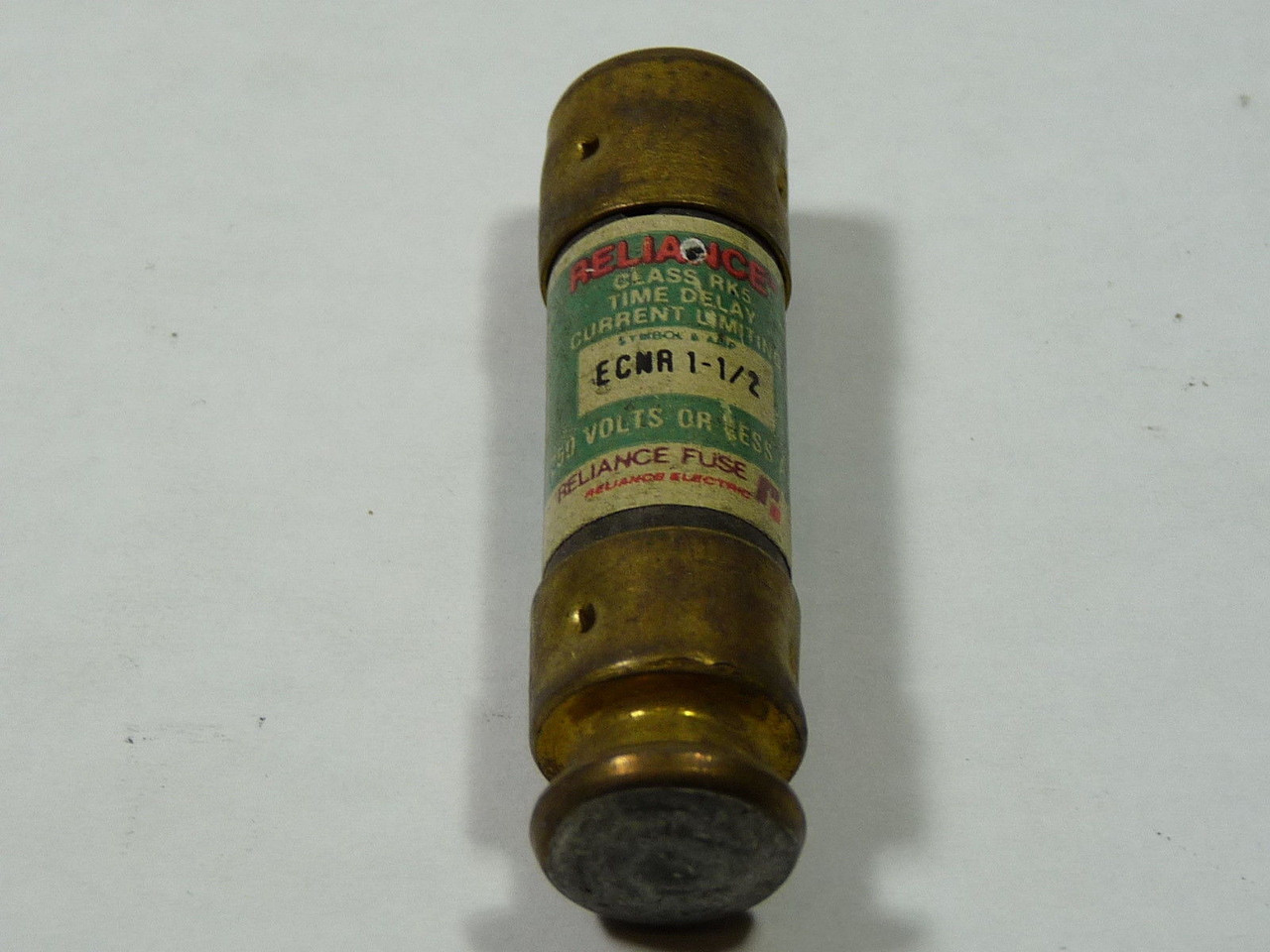 Reliance ECNR1-1/2 Time Delay Fuse 1-1/2A 250V USED