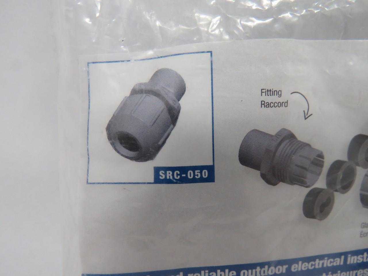Carlon SRC-050 PVC Unthreaded Strain Relief 1/2" Connector NWB