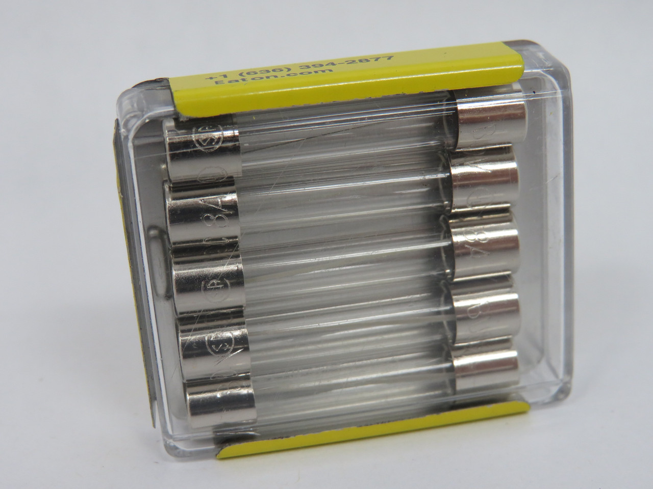 Eaton Bussmann AGC-8-R Fast Acting Fuse 8A 250/125VAC 5-Pack DMG Case NEW