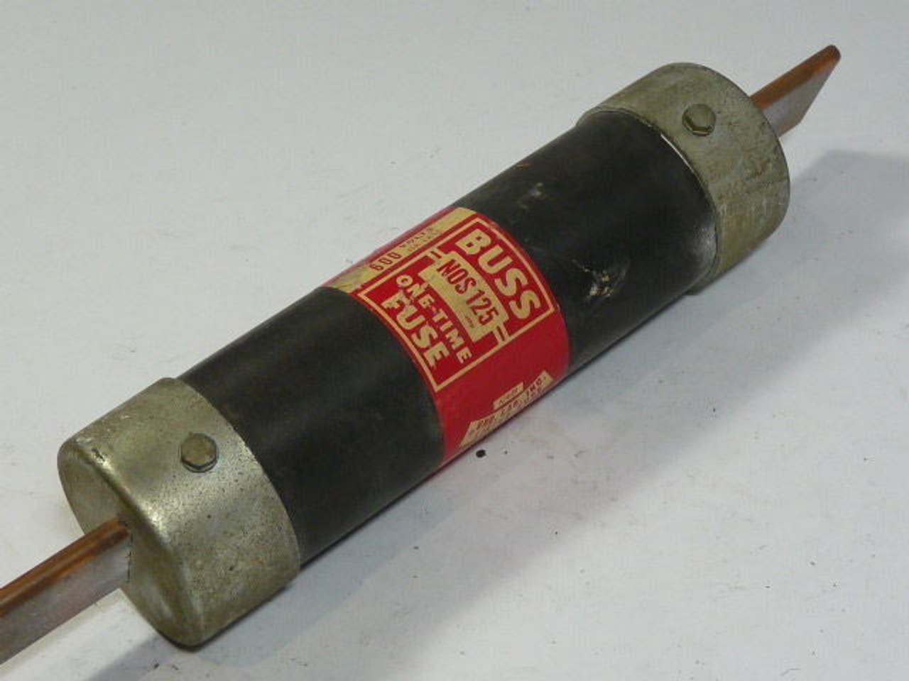 Bussmann NOS-125 One Time Fuse 125A 250V USED