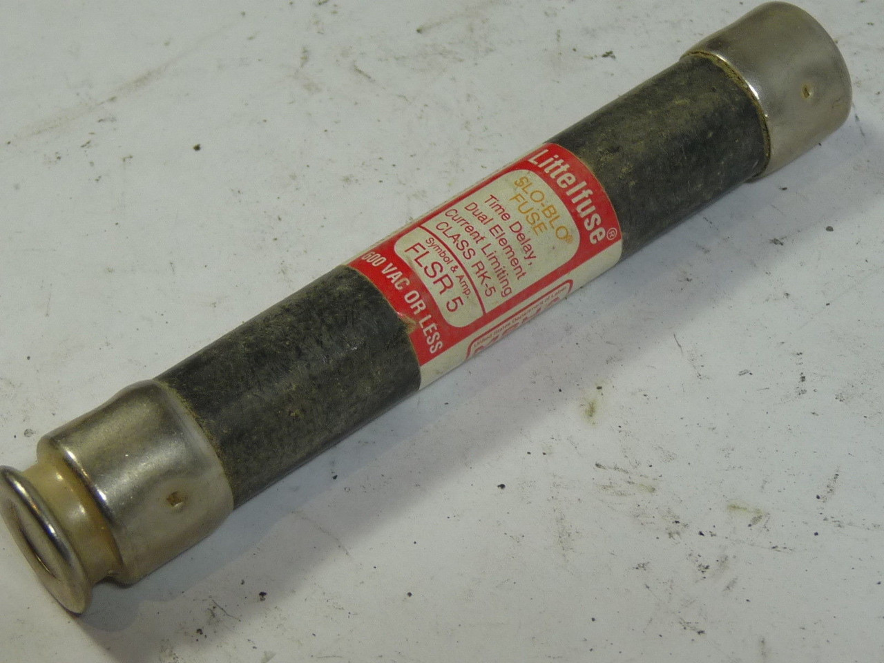 Littelfuse FLSR-5 Slo-Blo Time Delay Fuse 5A 600V USED