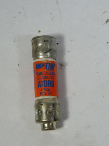 Ferraz Shawmut ATDR6 Amp-Trap Time-Delay Fuse 6A 600V USED