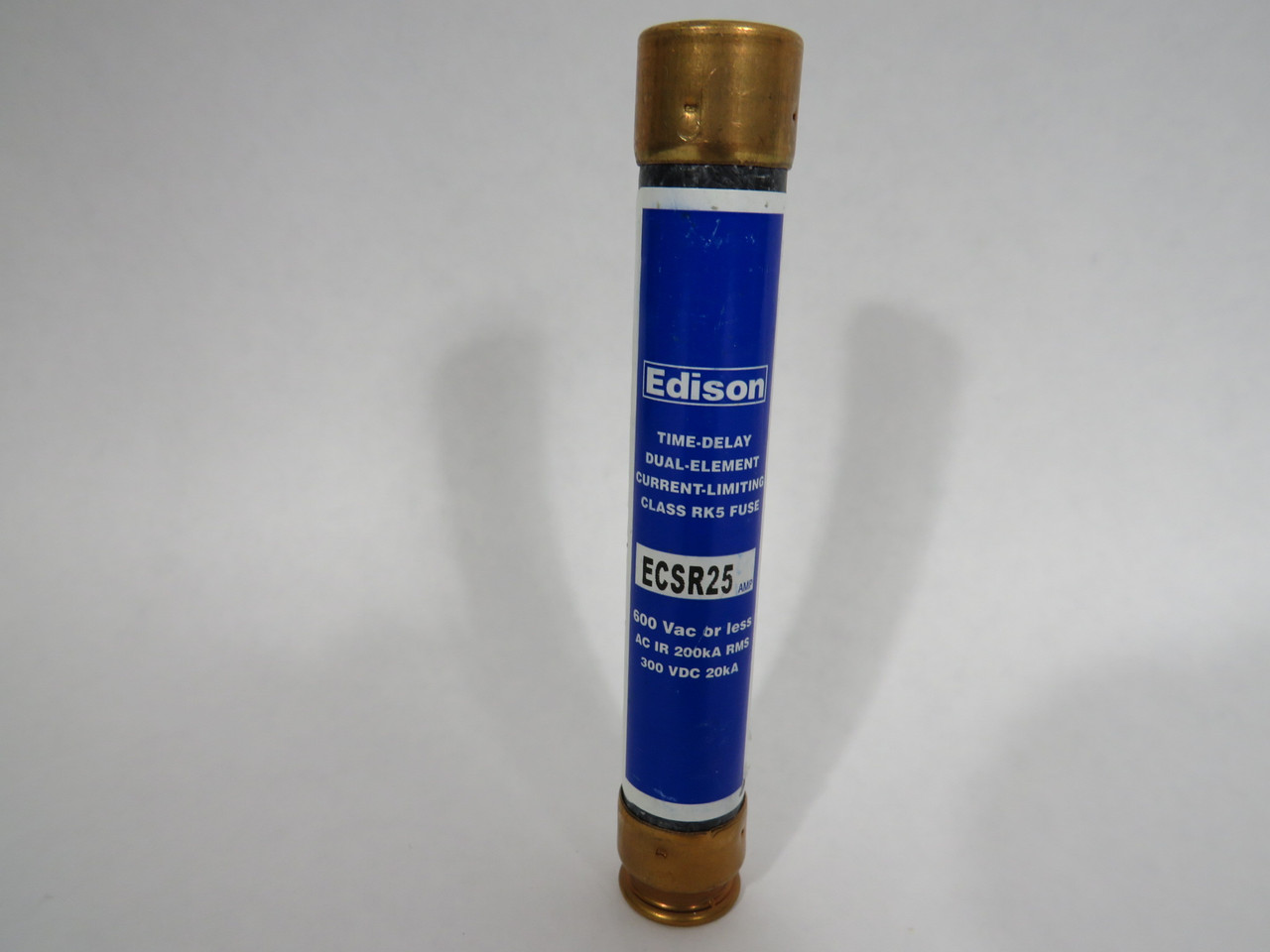 Edison ECSR25 Time Delay Current Limiting Fuse 25A 600VAC 300VDC USED