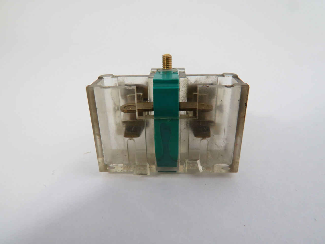 Gould 278J Clear Contact Block w/Green Plunger 10A 600VAC 720A 1NO USED