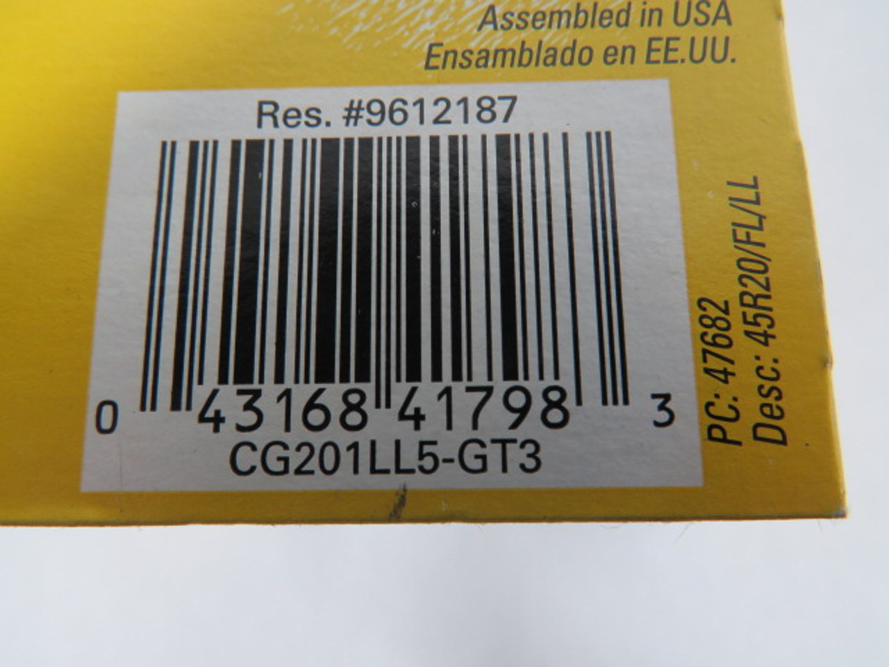 General Electric 41798 Floodlight Soft White 45W 120V 400lm R20 Bulb NEW