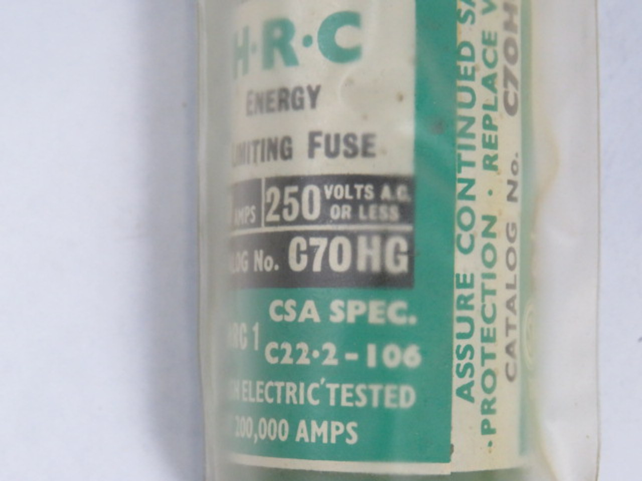 English Electric C70HG HRC Fuse 70A 250V ! NWB !