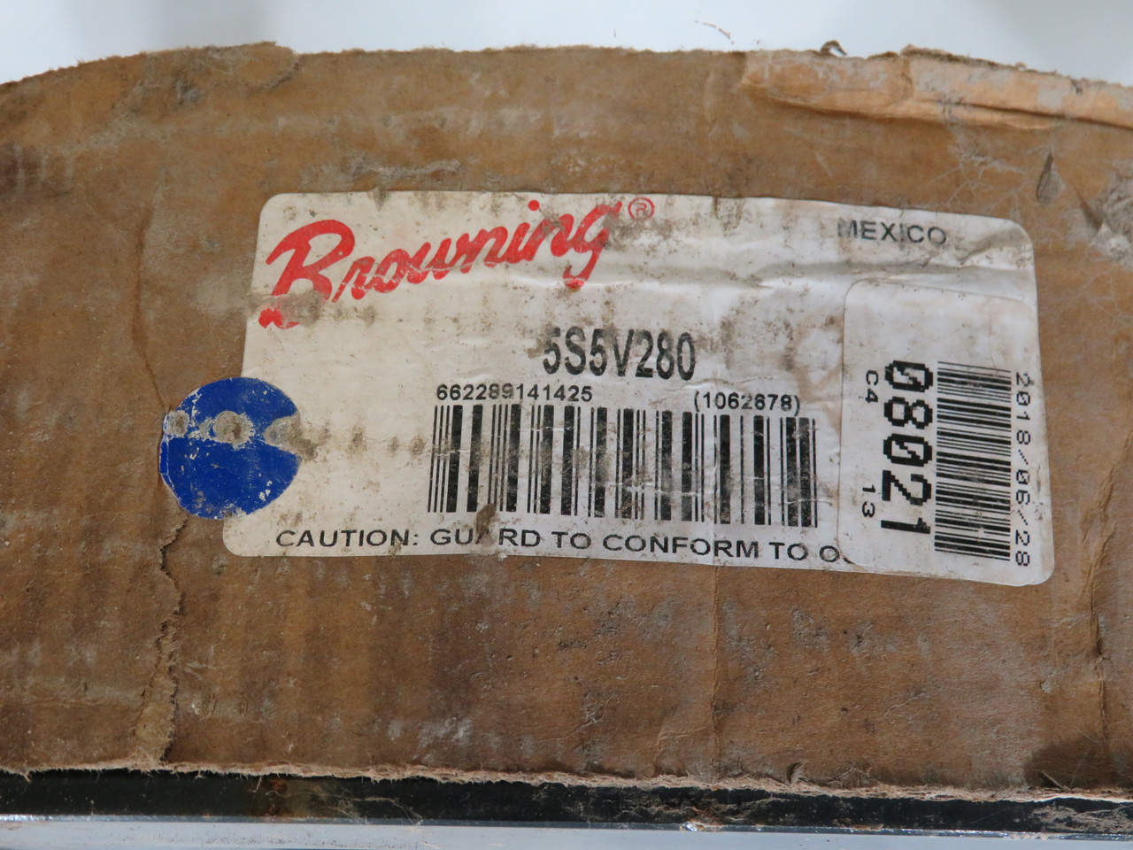 Browning 5S5V280 Sheave 4-1/2" Fixed Bore 5-Groove 28" OD 5V Belt CUSTOM NEW