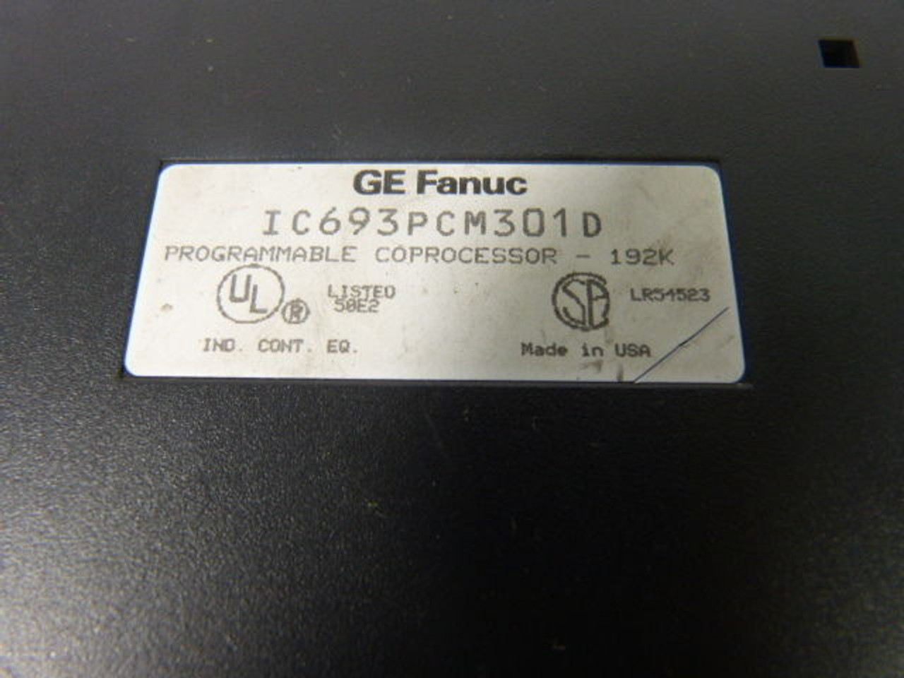 Fanuc IC693PCM301D Programmable Coprocessor *Missing Front Cover* USED
