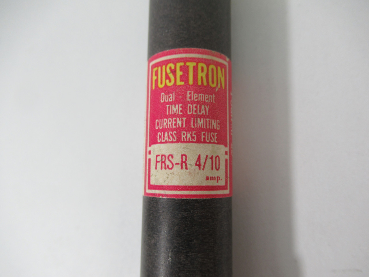 Fusetron FRS-R-4/10 Time Delay Fuse 4/10A 600VAC USED