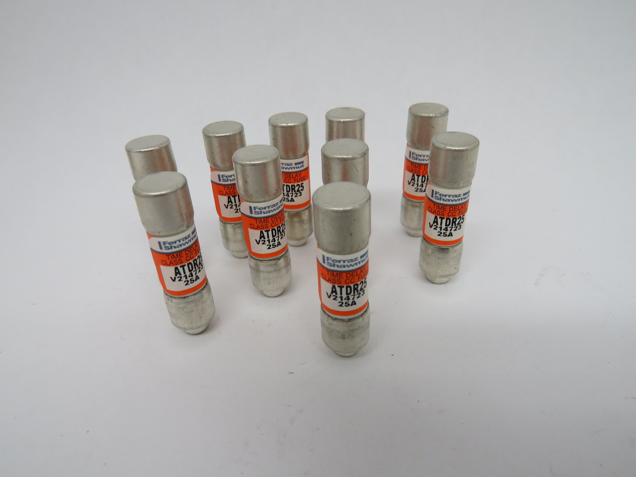 Ferraz Shawmut Mersen ATDR25 Amp-Trap Time Delay Fuse 25A 600V 10-Pack NEW