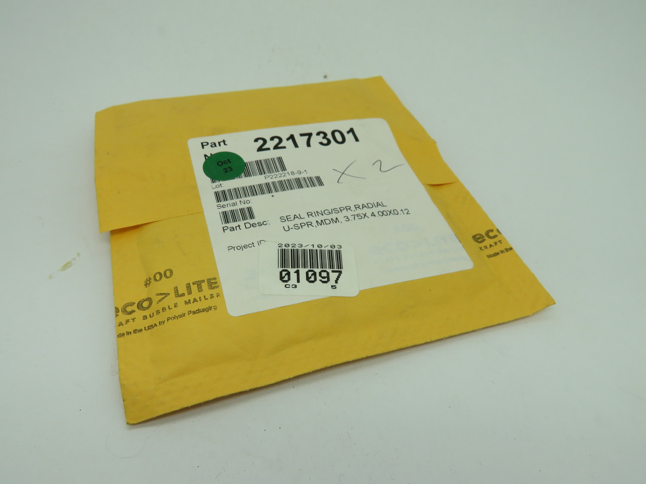 Generic 17A1591X012 Piston Ring 3.75x4x0.12" for Type 92 2-Pack SEALED NEW