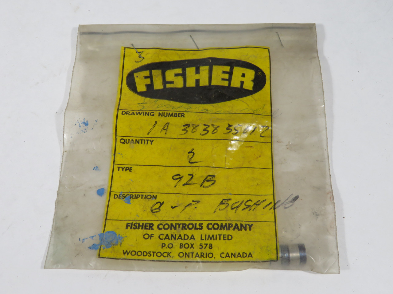 Fisher 1A383835012 Bushing for 92B Pressure-Reducing Valve 2-Pack NWB