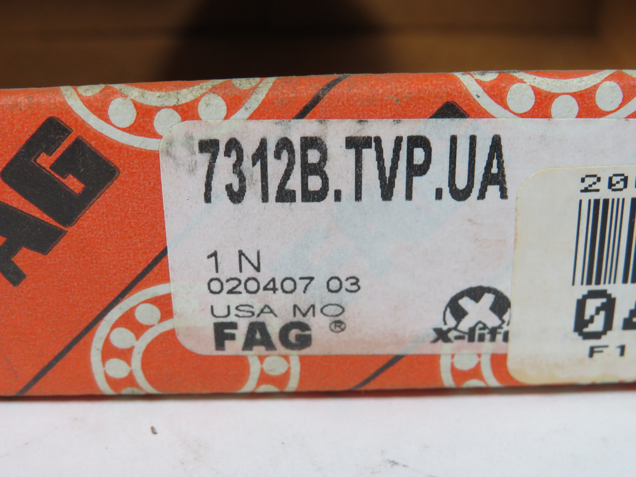 FAG 7312-B-TVP-UA Angular Contact Bearing 60mm ID 130mm OD 31mm W NEW