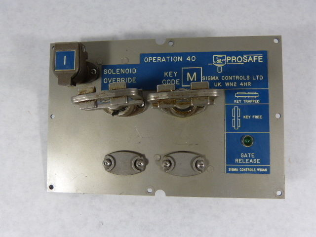 Sigma SRU-45 Prosafe Illuminated Key Exchange Control 24VDC USED