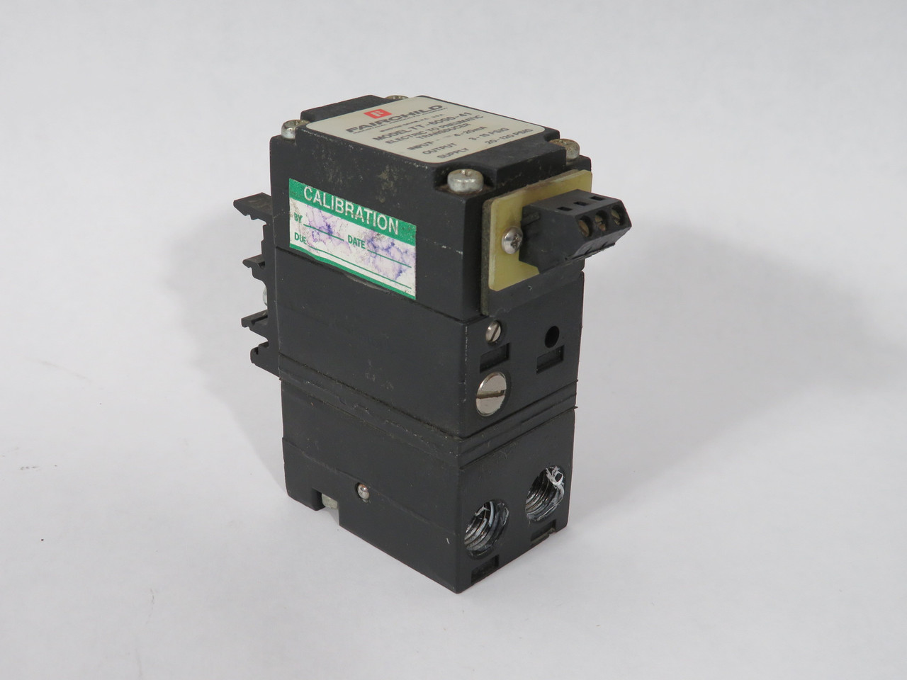 Fairchild TT-6000-41 Electro-Pneumatic Transducer 4-20mA 3-15 psig USED