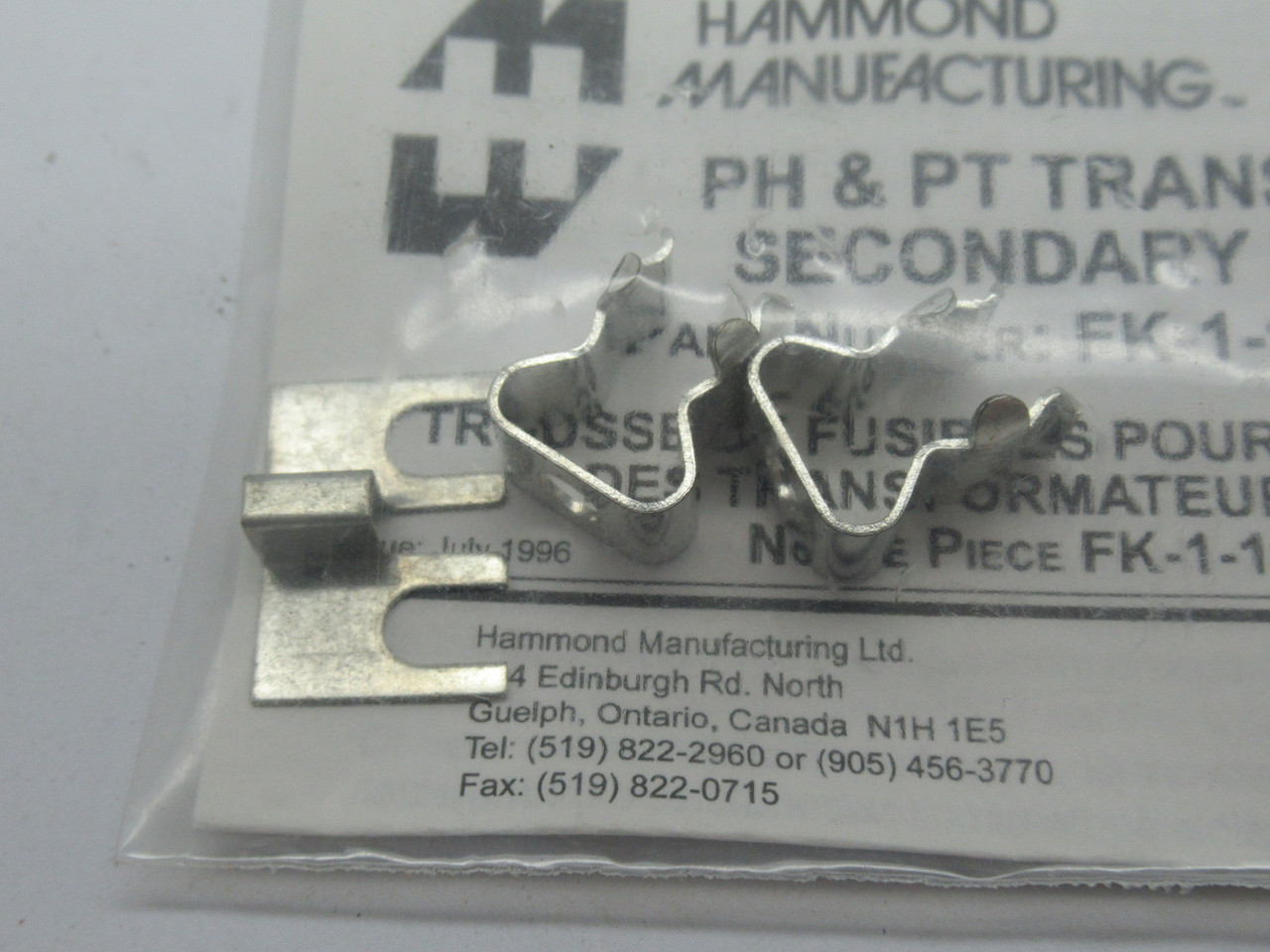 HAMMOND FK-2-10 PH & PT Transformer Secondary Fuse Kit ! NWB !