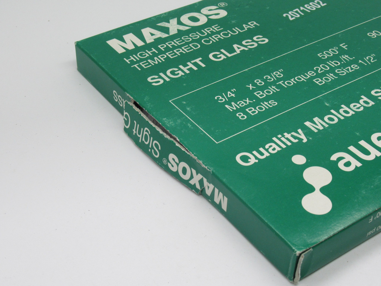 Maxos 758375H High Pressure Tempered Circular Sight Glass DMG BOX SEALED NEW
