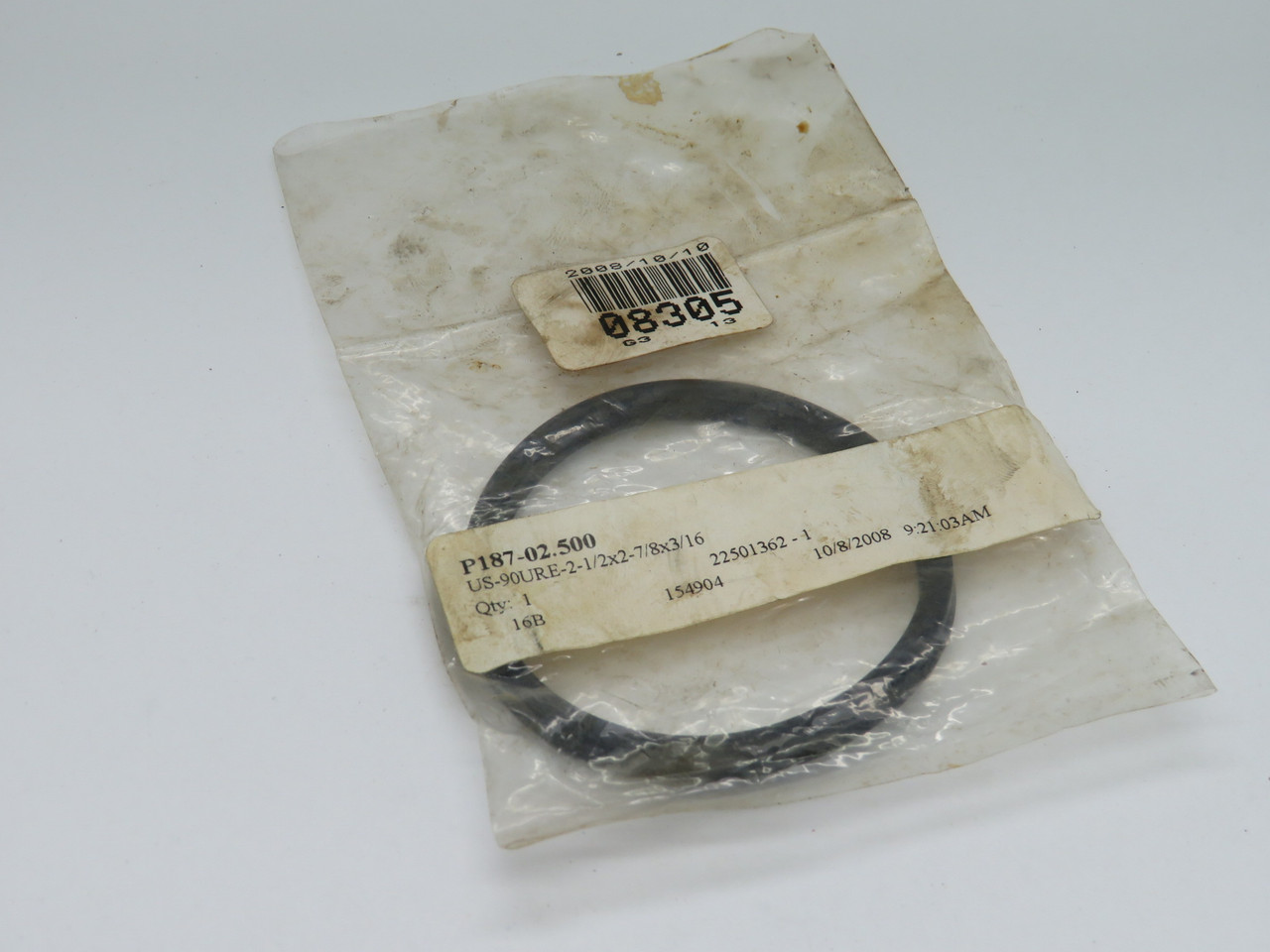 Hercules P187-02.500 Polyurethane U-Seal 2-1/2" ID 2-7/8" OD DIRTY BAG NWB