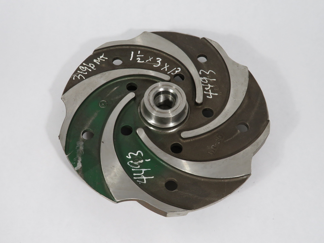 Goulds Pumps 100-537-1203 68720 5-Vane Impeller for 3196 Pump 1.5x3-13 316SS NOP